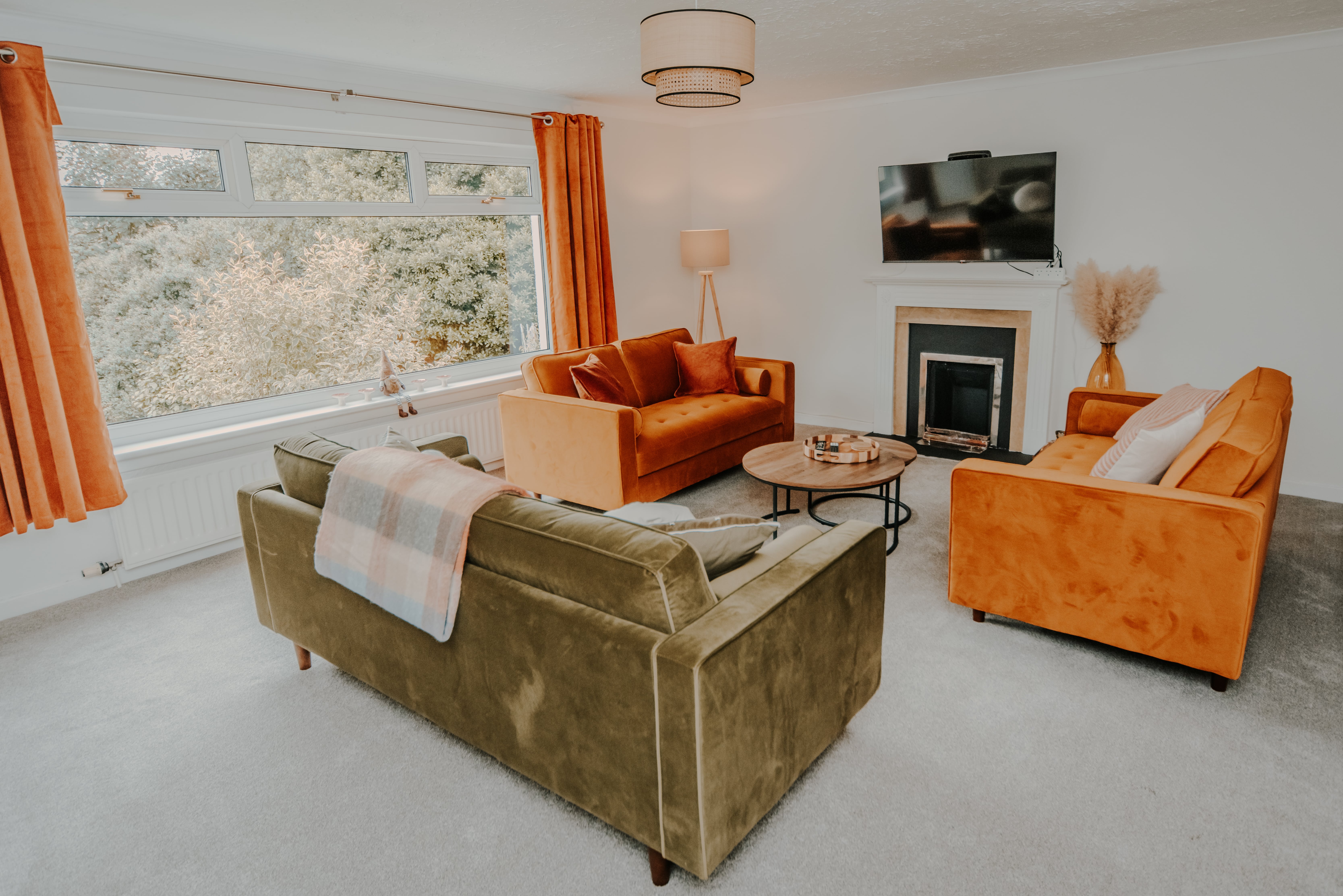 Spacious living room at Maisy's Hideaway